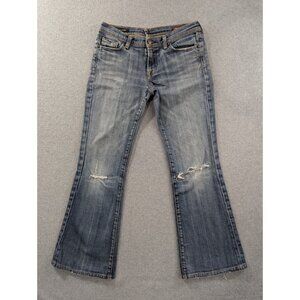 Citizens of Humanity Jeans Womens SZ 29 Blue Ingrid Low Waist Flair Whiskers USA